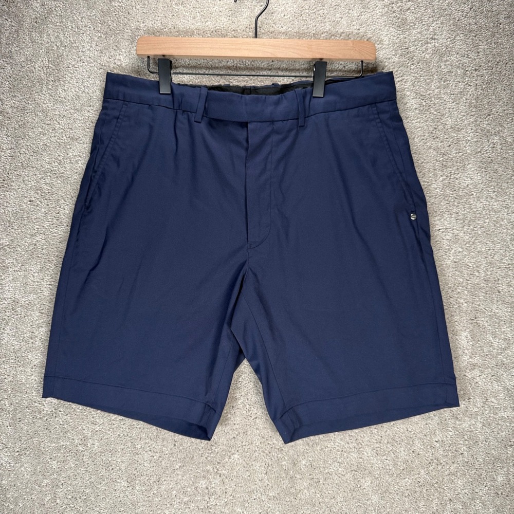 RLX Ralph Lauren Mens 34 Classic Fit Golf Shorts Navy Blue Performance Polyester